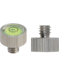 Paquete de 2 Niveles de Burbuja FocusFoto Acero Inoxidable 2