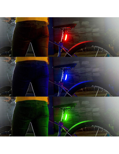 Luz Trasera LED Recargable KEYWELL 500 Lúmenes Impermeable