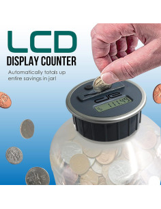 Contador de Monedas Digital Jumbo Teacher's Choice 2.9L LCD 2