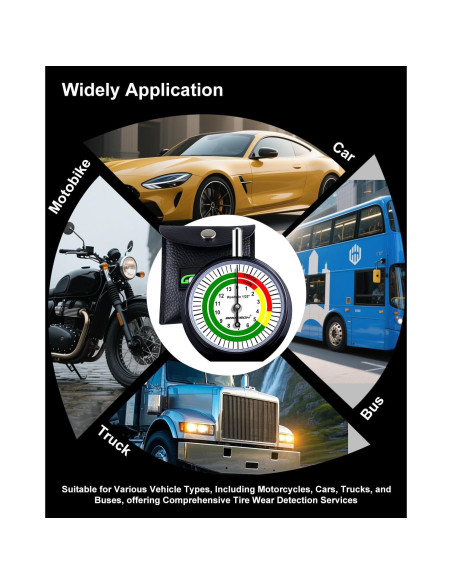 Medidor de Profundidad de Neumáticos GODESON 0.79 mm