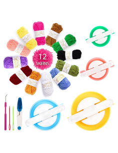 Kit de Hacedores de Pom Pom VGOODALL 20PCS Multicolor