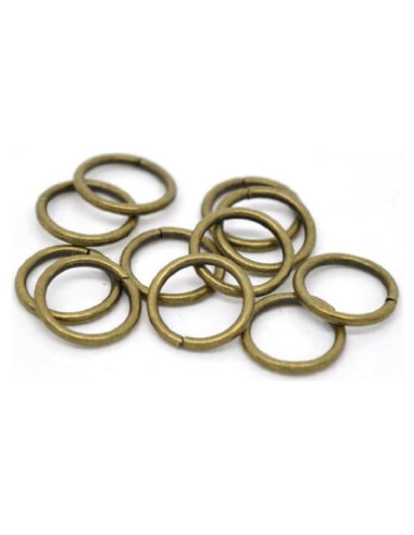 100 Anillos de Salto Abiertos Adabele 10mm Bronce Antiguo