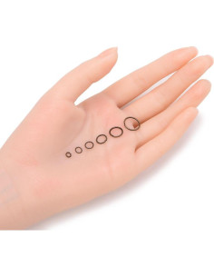 100 Anillos de Salto Abiertos Adabele 10mm Bronce Antiguo 2