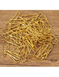 Ganchos de Clip de Snap Mini Skater 60Pcs Dorado 2