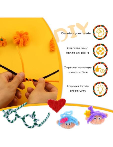 Juego de 240 Limpiapipas Chenille Yizzvb6851 4 Colores