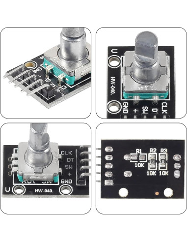4 Piezas Módulo Codificador Rotativo KY-040 360 Grados 5V