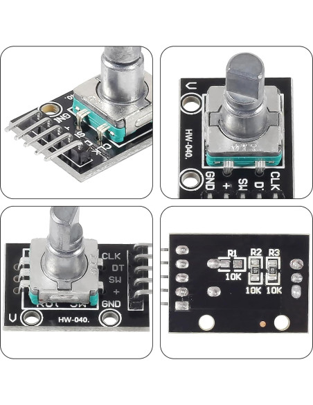 4 Piezas Módulo Codificador Rotativo KY-040 360 Grados 5V