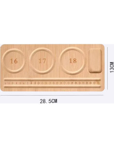 Soporte de exhibición de pulseras Fresa Dorada de bambú 2