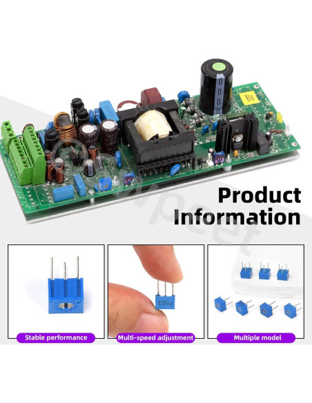 Kit 66Pcs Potenciómetros Ajustables Swpeet 3362 100-1M Ohm