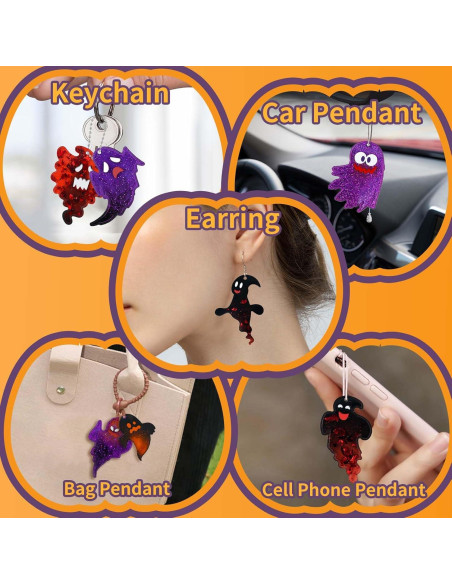 Moldes de Aretes de Silicona Halloween ZQYSING - 9 Diseños