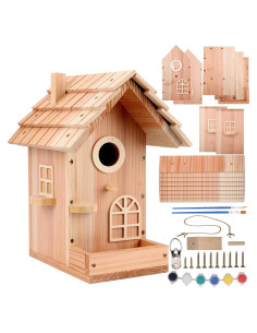 Kit Casa para Aves de Madera SELENAIRE 30.48x21.59x13.97 cm