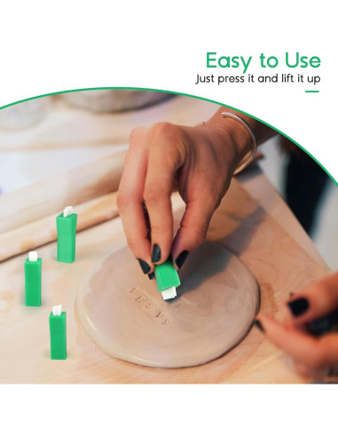 Juego de Sellos de Letras y Números Denwwico 74PCS para Arcilla