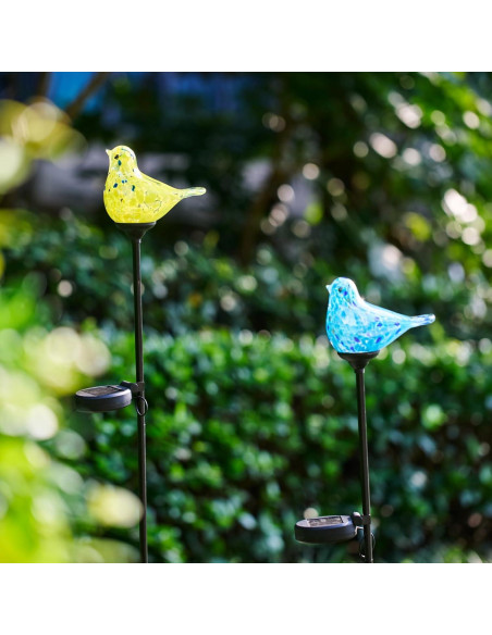 Luces de Jardín Solares LaElvish, Vidrio Soplado, 80 cm Luces de Jardín Solares LaElvish, Vidrio Soplado, 80 cm