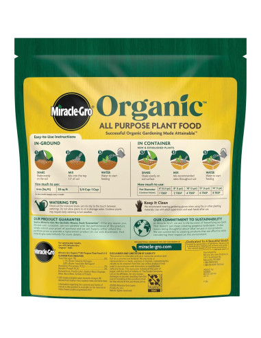Alimento Orgánico para Plantas Miracle-Gro 2-Pack 2721 g