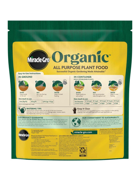 Alimento Orgánico para Plantas Miracle-Gro 2-Pack 2721 g