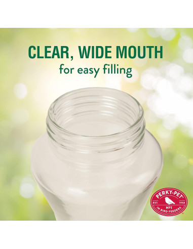 Alimentador de Colibríes Perky-Pet 204CP-4 Vidrio 473 ml