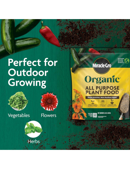Alimento Orgánico para Plantas Miracle-Gro 2-Pack 2721 g