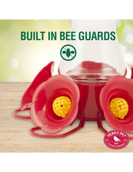 Alimentador de Colibríes Perky-Pet 204CP-4 Vidrio 473 ml