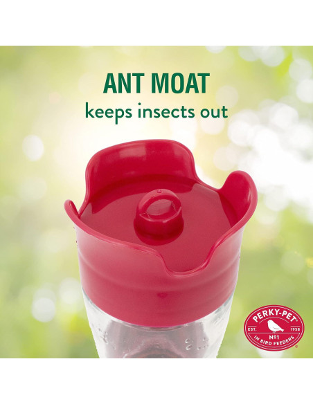 Alimentador de Colibríes Perky-Pet 204CP-4 Vidrio 473 ml