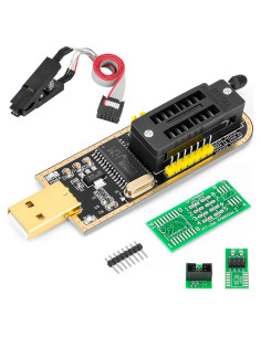 Programador BIOS USB CH341A con Clip SOP8 Doble - 24/25/93C46