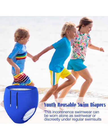 Pañal de Natación Reutilizable Glitopper 5-8 Años Unisex