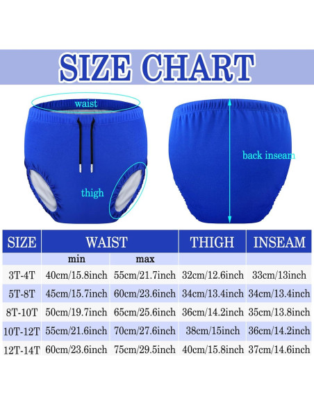 Pañal de Natación Reutilizable Glitopper 5-8 Años Unisex