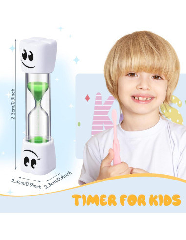 Temporizador de Arena para Niños CNKNO 2 Minutos 4 Piezas