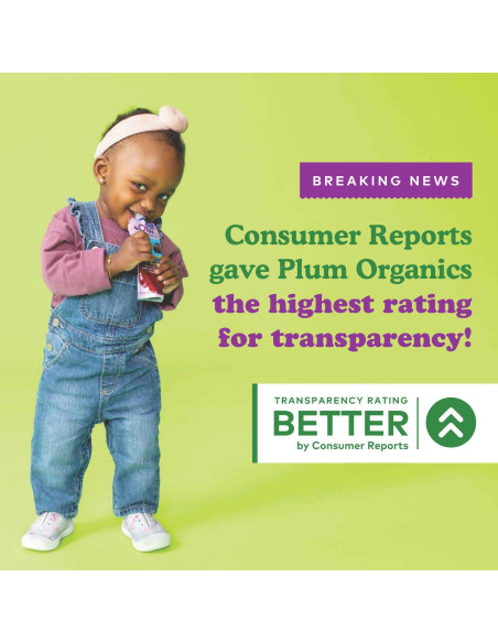 Bolsas Orgánicas de Comida para Bebés Plum 18x113g