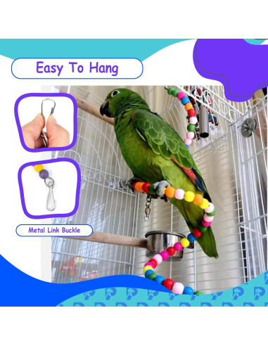 Juguete de Columpio para Aves Petsplicity 2 PCS 20 cm