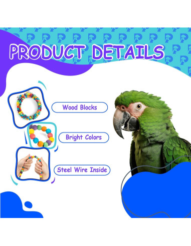 Juguete de Columpio para Aves Petsplicity 2 PCS 20 cm