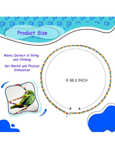 Juguete de Columpio para Aves Petsplicity 2 PCS 20 cm