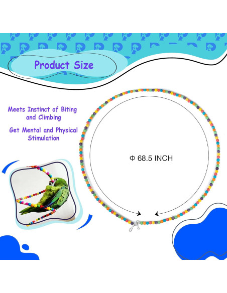 Juguete de Columpio para Aves Petsplicity 2 PCS 20 cm Juguete de Columpio para Aves Petsplicity 2 PCS 20 cm
