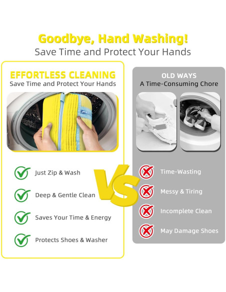 Bolsa de Lavado de Zapatos DOBVDLA - 2 Piezas Microfibra