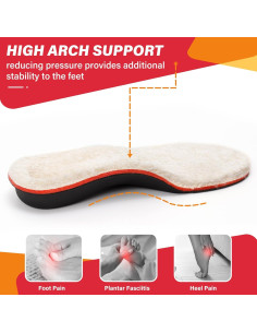 Plantillas de lana V.Step con soporte para arco - Unisex 2