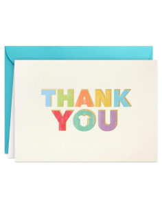Notas de Agradecimiento Baby Shower Hallmark 40 Tarjetas Arcoíris