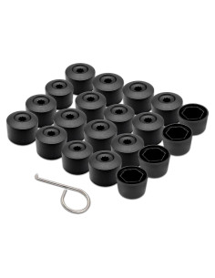 20 Cubiertas de Tuercas de Rueda PACLVIO 17mm con Herramienta