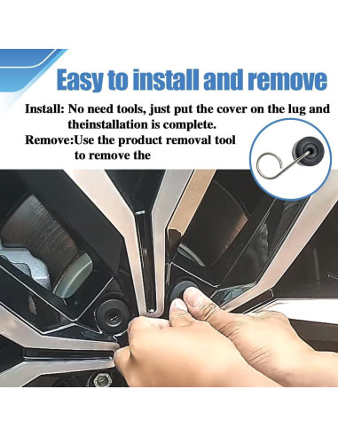 20 Cubiertas de Tuercas de Rueda PACLVIO 17mm con Herramienta