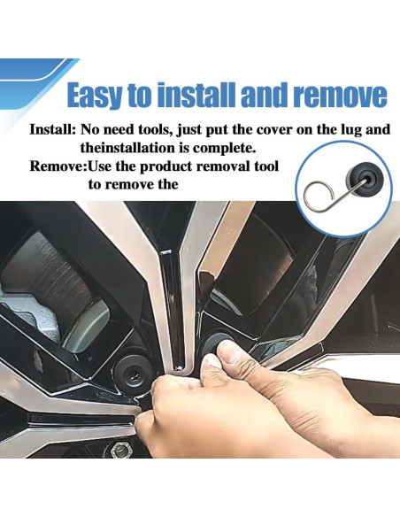 20 Cubiertas de Tuercas de Rueda PACLVIO 17mm con Herramienta