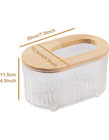 Contenedor de Baño de Arena FiboPawer Ovalado para Hámster