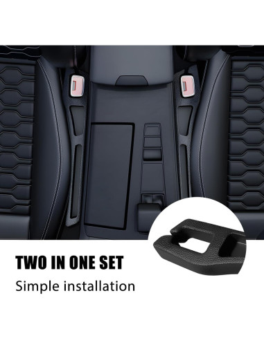 Relleno Espacio Asientos Coche TNAIYH 2PCS Negro 40.12cm