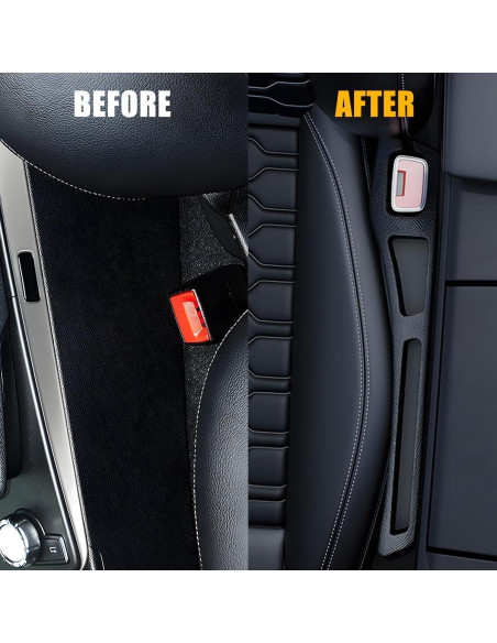 Relleno Espacio Asientos Coche TNAIYH 2PCS Negro 40.12cm