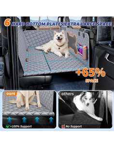 Cubierta de Asiento para Perros Geotick XXL Camión Gris 2