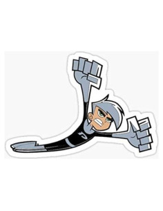 Pegatina Danny Phantom Azul - Calcomanía para Auto y Laptop