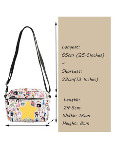 Bolso Cruzado de Lona Steven para Fans de Dibujos Animados 2