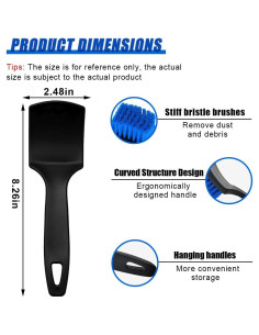 Cepillo de Limpieza de Auto ZIMISI 21x6.3cm Cerdas Suaves 2
