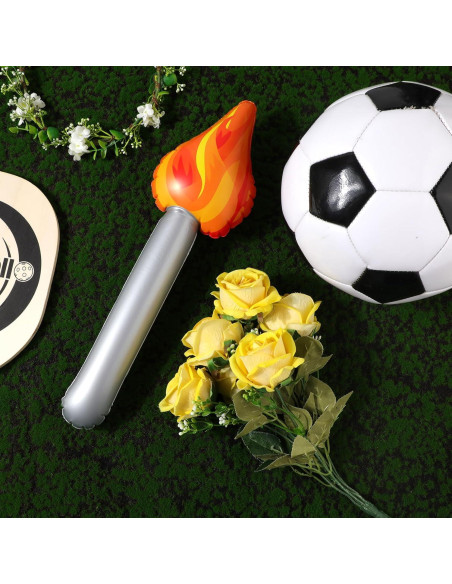 6 Antorchas Inflables PVC 40x13.5cm Decoración Fiesta Halloween