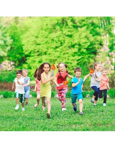 6 Antorchas Inflables PVC 40x13.5cm Decoración Fiesta Halloween