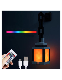 Lámpara Nocturna LED Recargable AOLBSPD - 16 Colores, 17.78 cm