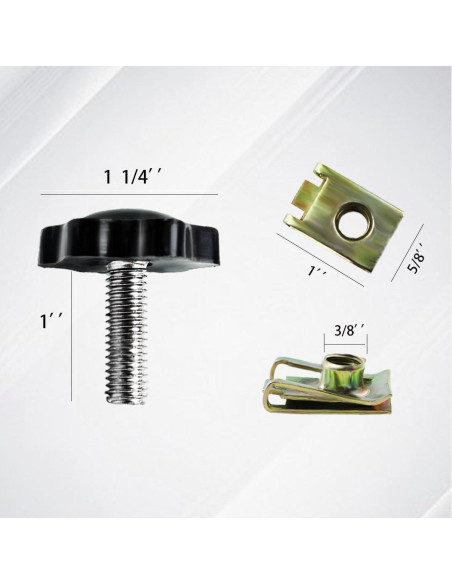 Bloques de Seguridad para Alforjas MOTOFITOOL Aa1004 - 4 Perillas Negras