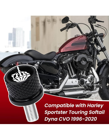 Tornillo de Asiento GUAIMI 1/4"-20 para Harley 1996-2023 - Negro